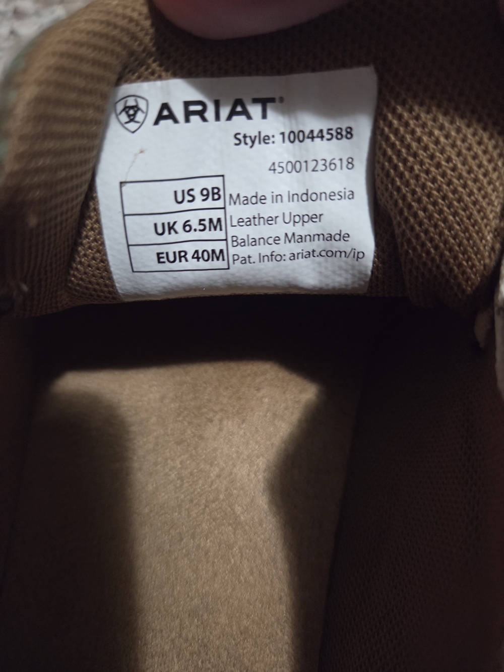 Ariat Green Tooled Leather Casual Shoes - Picture 5 of 5